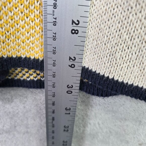 Womens Cabi Hooded Yellow Blue White Plaid Cardigan Sweater Acrylic & Cotton M - Picture 6 of 7